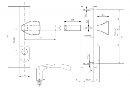 Sigurnosni okovi ROSTEX RN1 MANDELO (INOX-MAT)
