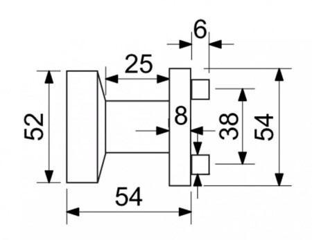 Kugla za vrata Richter KNOB 03(CE)