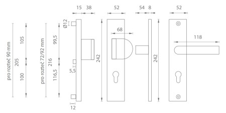 Sigurnosni okovi MP AXA - ATLAS2 (F6 - Inox elox)