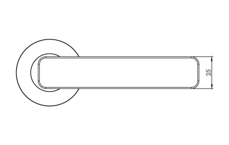 Okov za vrata MP - GK - MINIMAL MODERN - R (kašmir siva)