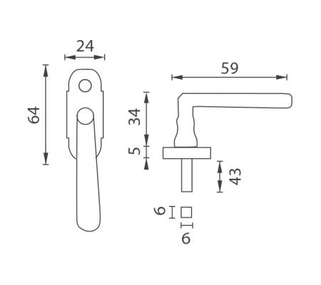 Prozor polumaslina mali 1 MP ALT WIEN (OBMP - Antique mesing mat lak)