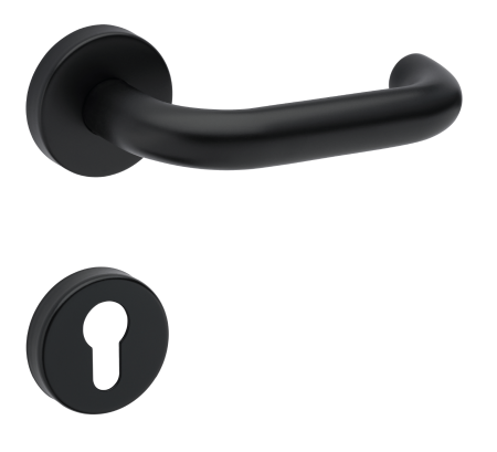 Okov za vrata MP TI - COSLAN - R AP 2000 (BS - Black mat)