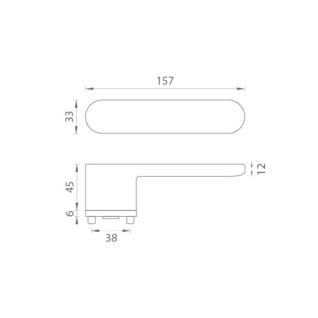 Okov za vrata MP - IMPRESSA - OR (T - Titanium)