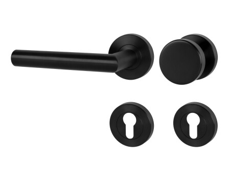 Okov za vrata MP - FAVORIT - RS (BS PVD - crni mat PVD)