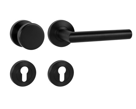 Okov za vrata MP - FAVORIT - RS (BS PVD - crni mat PVD)