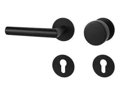 Okov za vrata MP - FAVORIT 22 - R 3SM (BS - Black mat)