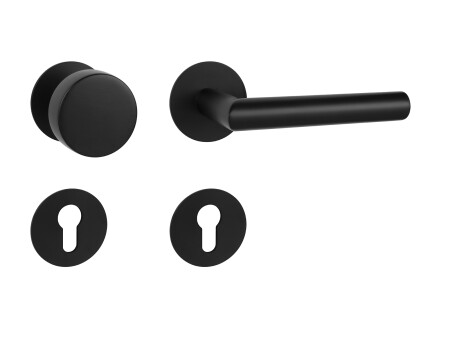 Okov za vrata MP - FAVORIT 22 - R 3SM (BS - Black mat)