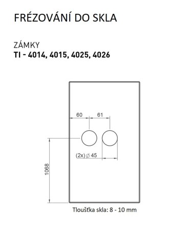 MP staklena BRAVA s ručkom SONIA 4015 - PZ (T - Titanium)