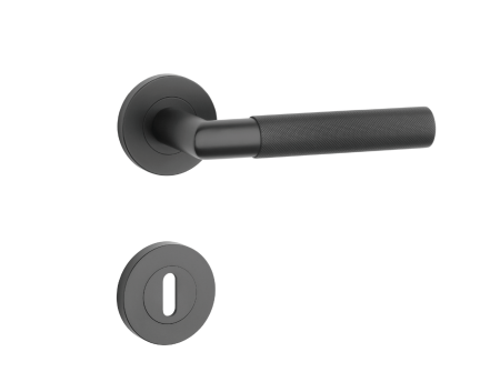 Okov za vrata MP SH - OVALNI - R 1742 PRO 8 MM (BS - Crni mat)