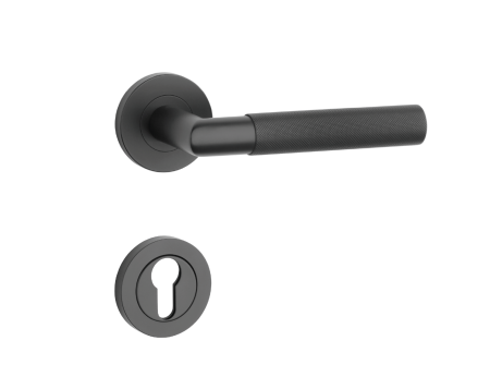 Okov za vrata MP SH - OVALNI - R 1742 PRO 8 MM (BS - Crni mat)