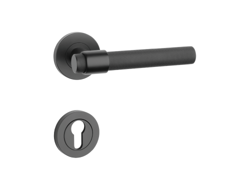 Okov za vrata MP SH - OVALNI - R 1743 PRO 8 MM (BS - Crni mat)