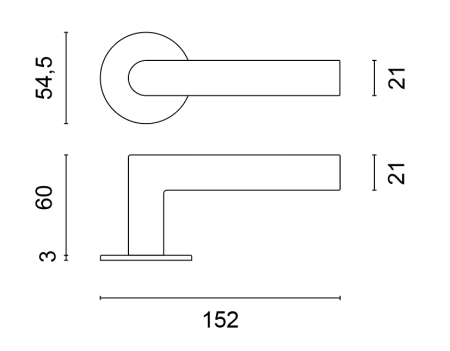 Okov za vrata MP SH - OVALNI - R 1750 3SM (BS - Crni mat)