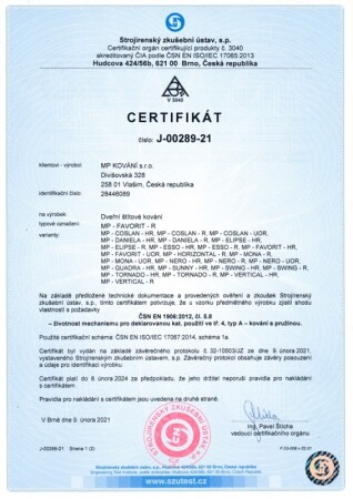 Okov za vrata MP Favorit - UOR (MAT CRNA)