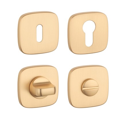 Rozeta za vrata MP AS - QR 7S (OLS - Brušeni mesing)