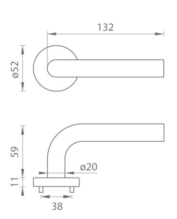 Okov za vrata MP TI - MONA - R AP 2001 (T - Titan)