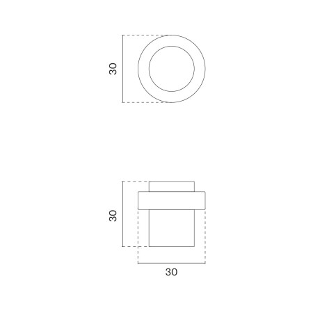Zaustavnik vrata MP SH 1722 (BS - Crna mat)
