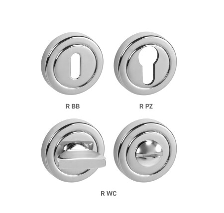 Rozeta za vrata MP TI - R split (OC - ​​krom sjaj (03)