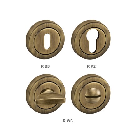 Rozeta za vrata MP TI - R podijeljena (OGS - Brušena bronca mat)