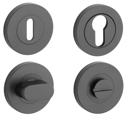 Rozeta za vrata MP SH - R PRO 8 MM (BS - Crna mat)