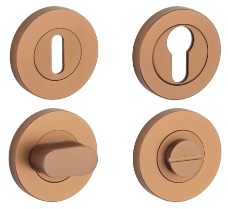 Rozeta za vrata MP SH - R PRO 8 MM (CUM PVD - Mat bakreni PVD)