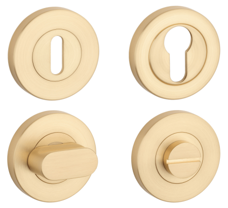 Rozeta za vrata MP SH - R PRO 8 MM (OLS - Brušeni mesing)