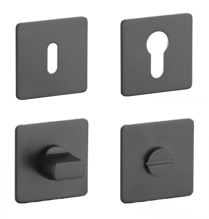 Rozeta za vrata MP SH - HR 3SM (BS - Crna mat)