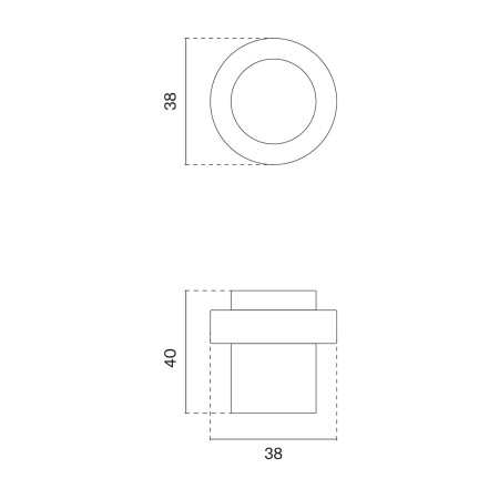 Zaustavnik vrata MP SH 1718 (BS - Crna mat)