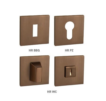 Rozeta za vrata MP MPK - ROSETTE - HR SQ6 (CUM - Mat bakar)