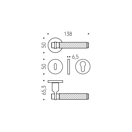 Okov za vrata MP CB - GRYPS DL11 - R (zlatni mat)