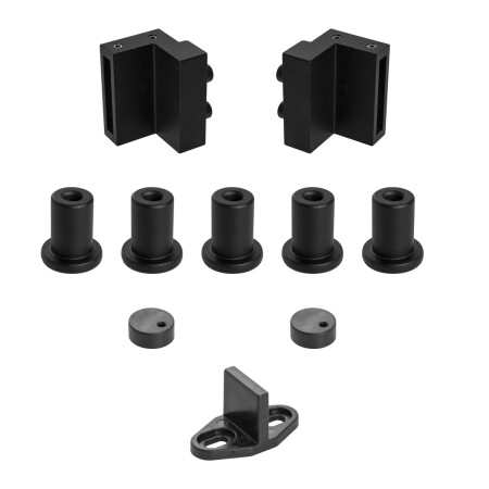 Klizni sustav MP VINTAGE 2 s amortizerom i šinom od 2 m (BS - crna mat)