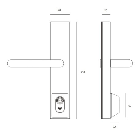 PANIK RUČKA MP JNF - SH PZ s umetkom - IN.20.950 (BN - Brušeni nehrđajući čelik)