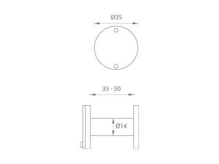 Špijunka za vrata MP JNF - IN.23.010 (TB - Titan crna)