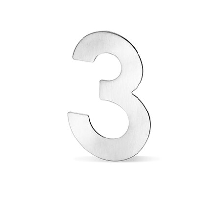 Fasadni brojevi ACT - 12 cm (NEHRĐAJUĆI ČELIK)