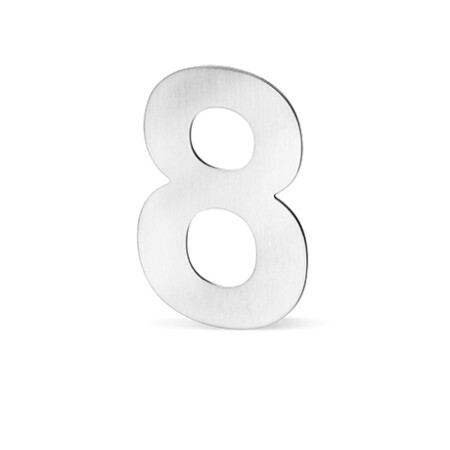 Fasadni brojevi ACT - 12 cm (NEHRĐAJUĆI ČELIK)