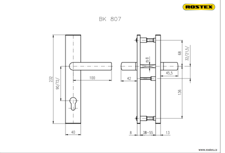 Sigurnosna armatura ROSTEX BK 807 (KROM-NERĐAJUĆI ČELIK)