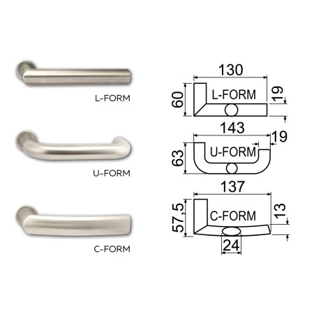 Sigurnosni okovi RICHTER R.711.ZB TB3 (NEHRĐAJUĆI ČELIK)