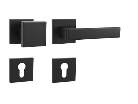 Okov za vrata MP HIT HR SQ6 (BS - crni mat)