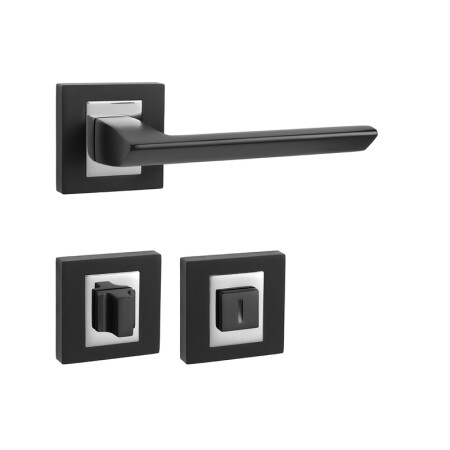 Okov za vrata MP Jasper HR (BS/OC - mat crna / sjajni krom)