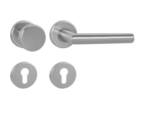 Okov za vrata MP Favorit - R (BRUŠENI INOX)