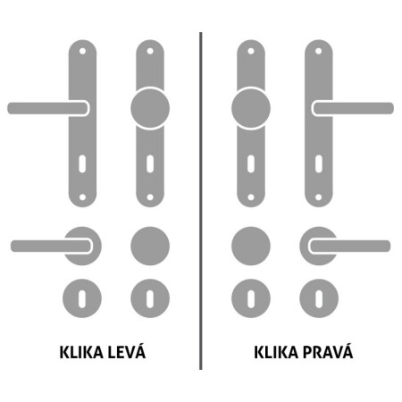 Okov za vrata HOLAR WSS 01, zabat (bagrem)