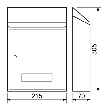 Poštanski sandučić RICHTER BK.33.CM (mat crni)