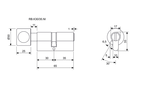 Rolo cilindar sa gumbom RICHTER RB.K30/35.NI