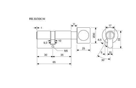 Rolo cilindar sa gumbom RICHTER RB.30/35K.NI