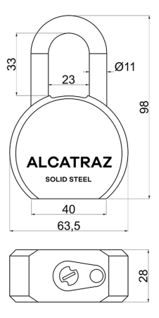 Čelična brava RICHTER RV.ALCATRAZ.65