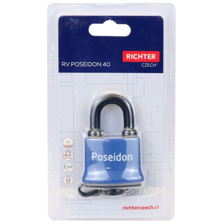 Čelična vodootporna brava sa plastičnim poklopcem RICHTER RV.POSEIDON.40