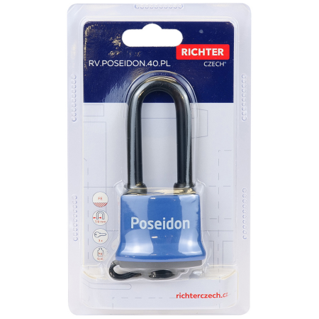 Čelična vodootporna brava sa plastičnim poklopcem RICHTER RV.POSEIDON.40.PL
