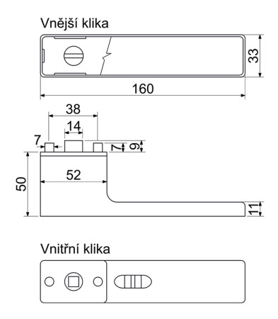 Okov za vrata RICHTER RK.S2.LIBERA (NI-MAT - mat nikal)