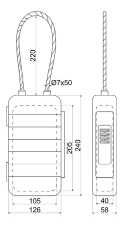Mobilni vodootporni sef (depozit) KB.G13