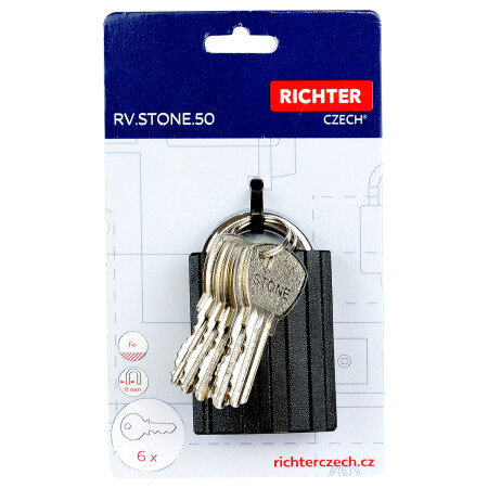 Čelični lokot s poklopcem okova RICHTER RV.STONE.50