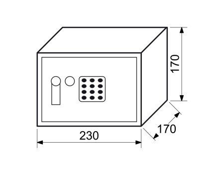 Čelični sef s elektroničkom bravom RICHTER RS.17.EDK